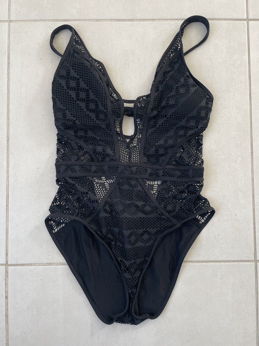 Becca Swim One Piece Swimsuit Color Play Plunge Swimwear